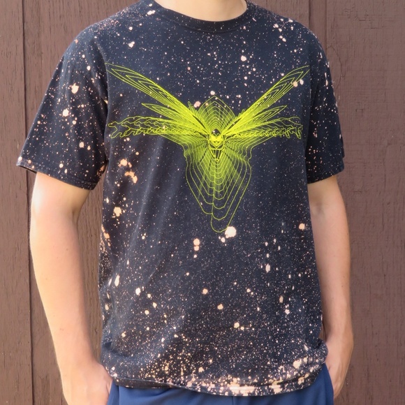 Marvel Wasp Custom Galaxy Bleach Tee sz L - Picture 2 of 4